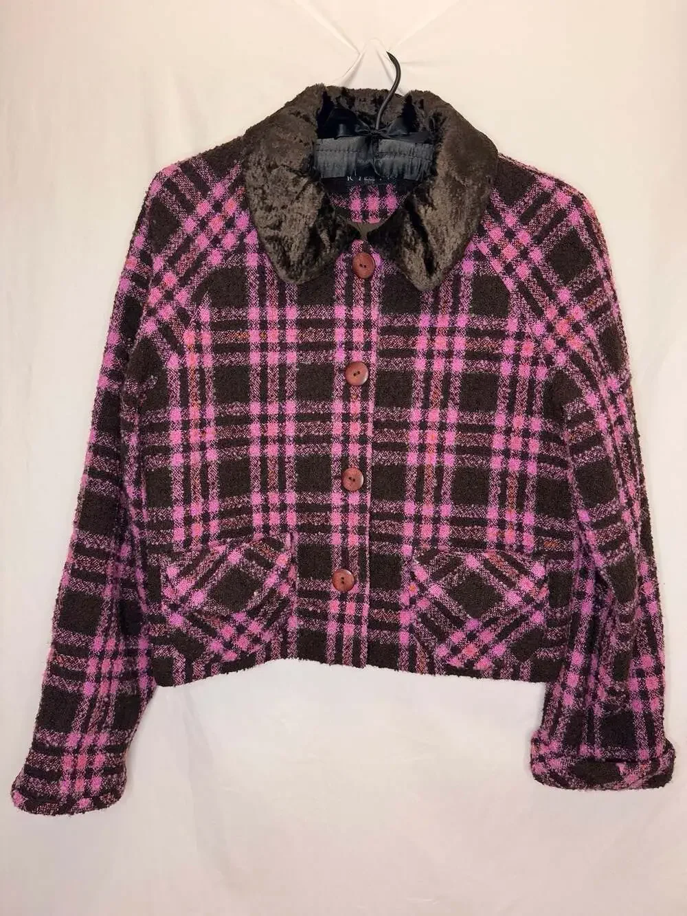 Ribta Oris Vintage Plaid Wool Blend Short Suit Set Size 9 : 90s, clueless